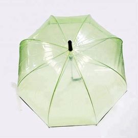 緑POEの明確なドーム形の傘、黒いトリムが付いている密集した泡傘