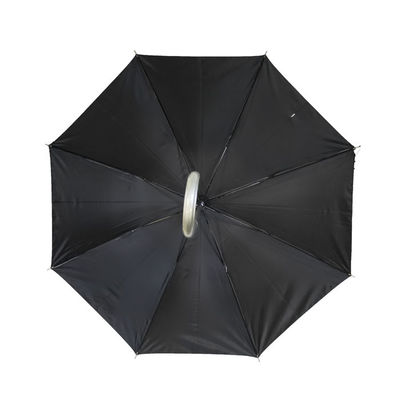 プラスチック ハンドル ポリエステル繭紬の注文のロゴのゴルフ傘