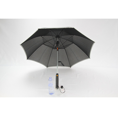 霧のスプレー機能の8mmの金属シャフトの繭紬の生地ファンの傘